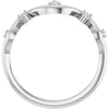 126839 / Ring / Set / 14K White / Natural Diamond / Round / Natural Diamond / Polished / .07 Ctw Natural Diamond Ring