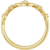 126839 / Ring / Set / 14K Yellow / Natural Diamond / Round / Natural Diamond / Polished / .07 Ctw Natural Diamond Ring