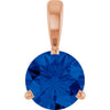 Lab-Grown Blue Sapphire | Round | 6.5mm