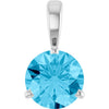 Lab-Grown Aqua Sapphire | Round | 6.5mm