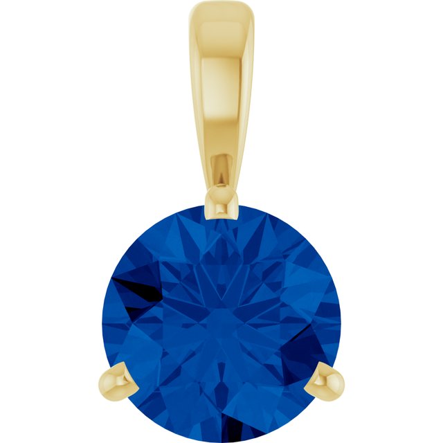 Lab-Grown Blue Sapphire | Round | 6.5mm