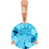Lab-Grown Aqua Sapphire | Round | 6.5mm