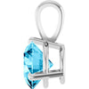 Lab-Grown Aqua Sapphire | Round | 6.5mm