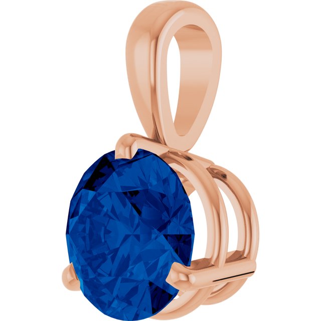 Lab-Grown Blue Sapphire | Round | 6.5mm