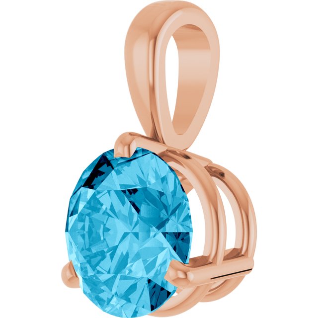 Lab-Grown Aqua Sapphire | Round | 6.5mm