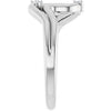 126864 / Ring / Set / 14K White / Natural Diamond / Round / 1.5 Mm / Polished / .03 Ctw Natural Diamond Freeform Ring