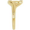 126864 / Ring / Set / 14K Yellow / Natural Diamond / Round / 1.5 Mm / Polished / .03 Ctw Natural Diamond Freeform Ring