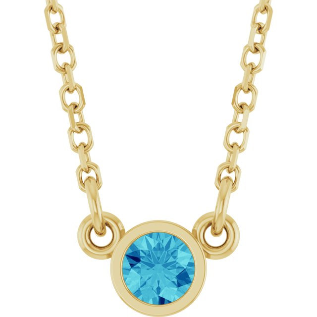 Natural Blue Zircon | Round | 3mm