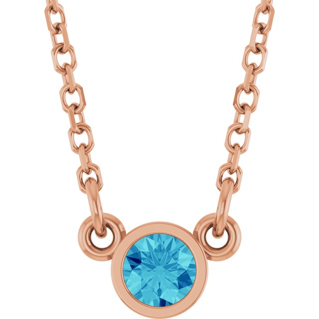 Natural Blue Zircon | Round | 3mm