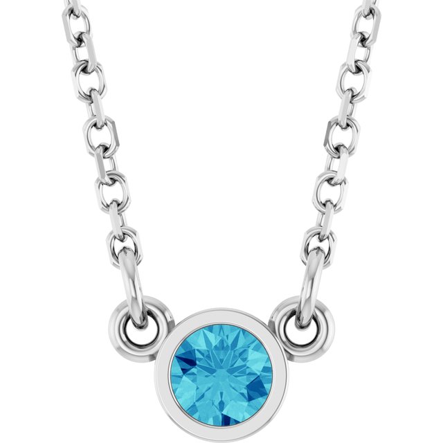 Natural Blue Zircon | Round | 3mm