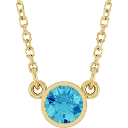Natural Blue Zircon | Round | 4mm