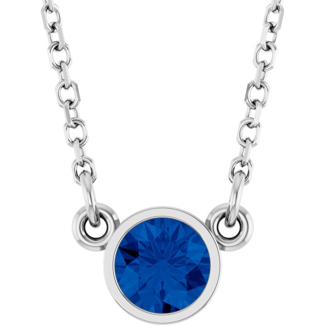 Natural Blue Sapphire | Round | 4mm | Lab-Grown Blue Sapphire | Round | 4mm