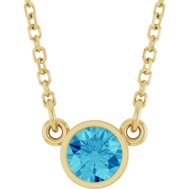 Natural Blue Zircon | Round | 4mm