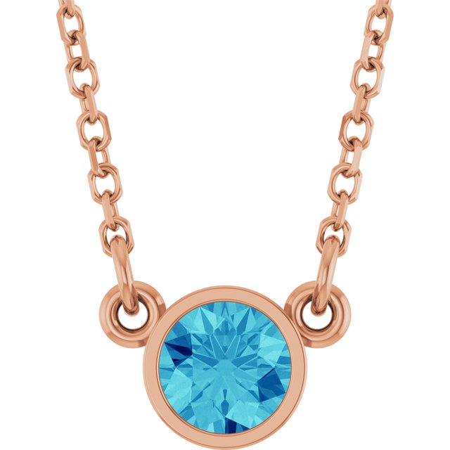 Natural Blue Zircon | Round | 4mm