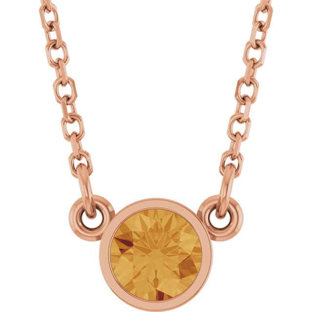Natural Citrine | Round | 4mm