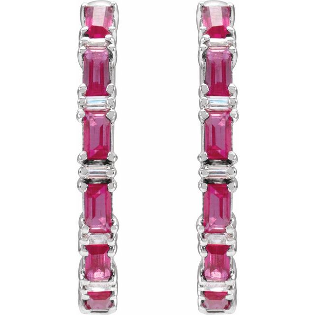 Natural Ruby | Straight baguette | 3.5 x 1.8mm