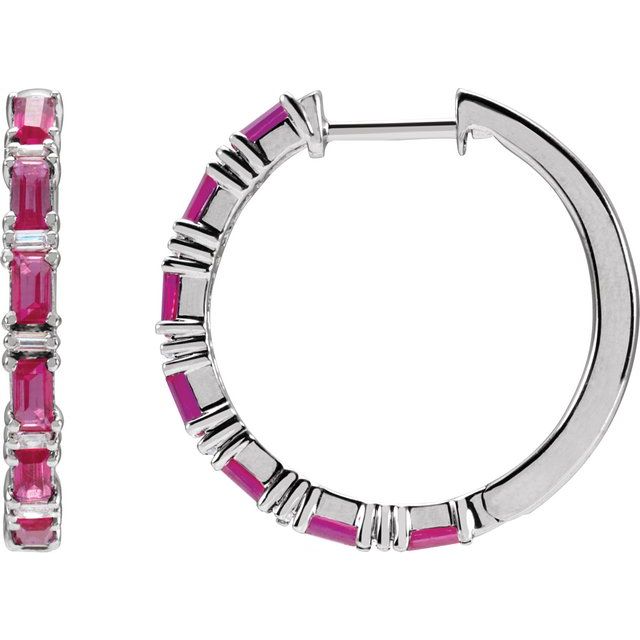 Natural Ruby | Straight baguette | 3.5 x 1.8mm