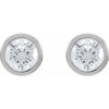 Natural Diamond | Round | 5.6mm :: 1 1/4 Ctw | Lab-Grown Diamond | Round | 5.6mm :: 1 1/5 Ctw