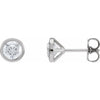 Natural Diamond | Round | 5.6mm :: 1 1/4 Ctw | Lab-Grown Diamond | Round | 5.6mm :: 1 1/5 Ctw