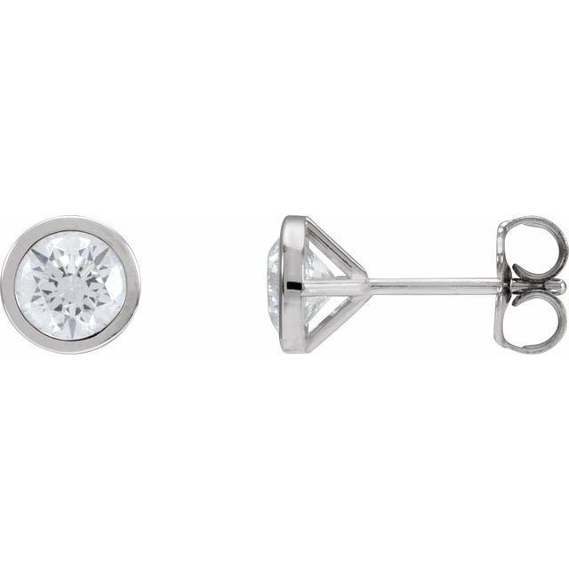 Natural Diamond | Round | 5.6mm :: 1 1/4 Ctw | Lab-Grown Diamond | Round | 5.6mm :: 1 1/5 Ctw
