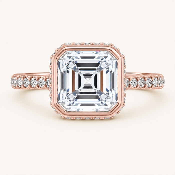 14K Rose | Asscher | 18K Rose | Asscher | 10K Rose | Asscher