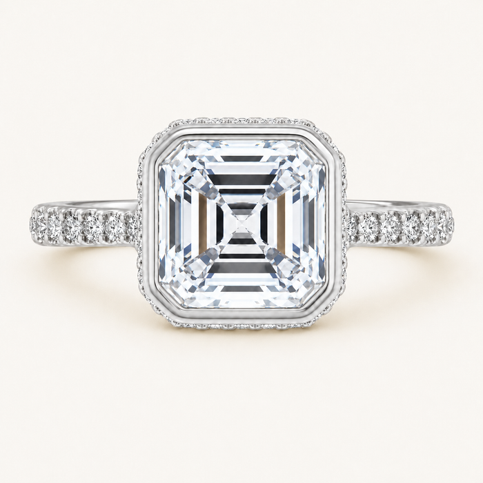 14K White | Asscher | 18K White | Asscher | 10K White | Asscher | Platinum | Asscher