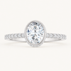 14K White | Oval | 18K White | Oval | 10K White | Oval | Platinum | Oval