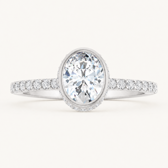 14K White | Oval | 18K White | Oval | 10K White | Oval | Platinum | Oval
