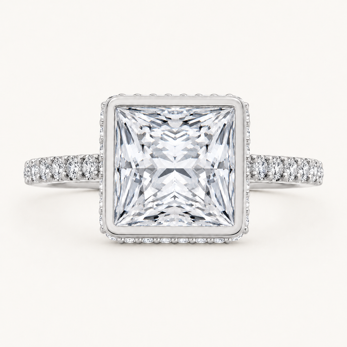 14K White | Square | 18K White | Square | 10K White | Square | Platinum | Square