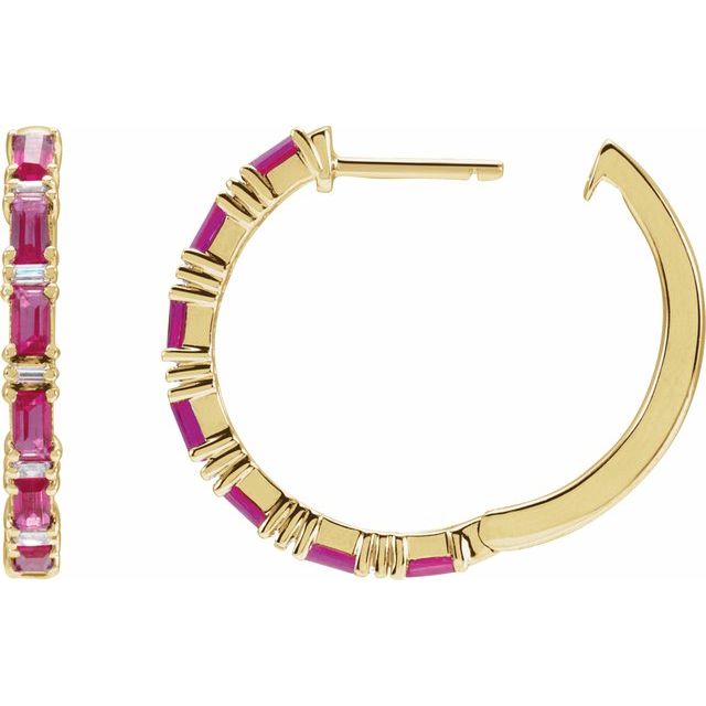 Natural Ruby | Straight baguette | 3.5 x 1.8mm