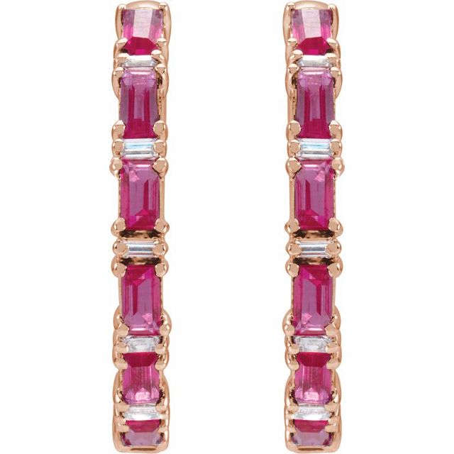Natural Ruby | Straight baguette | 3.5 x 1.8mm