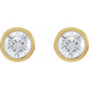 Natural Diamond | Round | 5.6mm :: 1 1/4 Ctw | Lab-Grown Diamond | Round | 5.6mm :: 1 1/5 Ctw