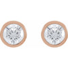 Natural Diamond | Round | 5.6mm :: 1 1/4 Ctw | Lab-Grown Diamond | Round | 5.6mm :: 1 1/5 Ctw