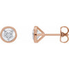 Natural Diamond | Round | 5.6mm :: 1 1/4 Ctw | Lab-Grown Diamond | Round | 5.6mm :: 1 1/5 Ctw