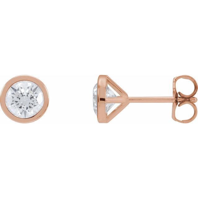 Natural Diamond | Round | 5.6mm :: 1 1/4 Ctw | Lab-Grown Diamond | Round | 5.6mm :: 1 1/5 Ctw