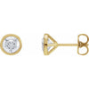 Natural Diamond | Round | 5.6mm :: 1 1/4 Ctw | Lab-Grown Diamond | Round | 5.6mm :: 1 1/5 Ctw