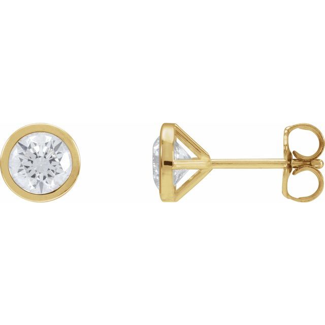 Natural Diamond | Round | 5.6mm :: 1 1/4 Ctw | Lab-Grown Diamond | Round | 5.6mm :: 1 1/5 Ctw