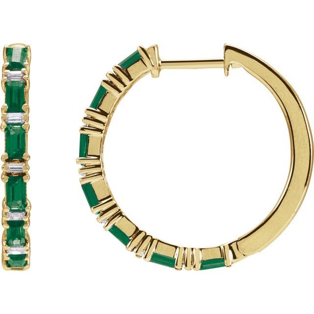 Natural Emerald | Straight baguette | 3.5 x 1.8mm