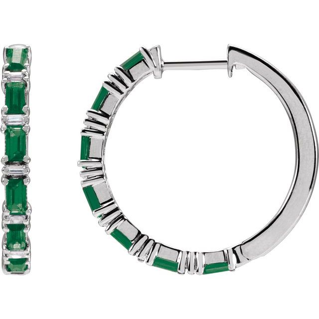 Natural Emerald | Straight baguette | 3.5 x 1.8mm