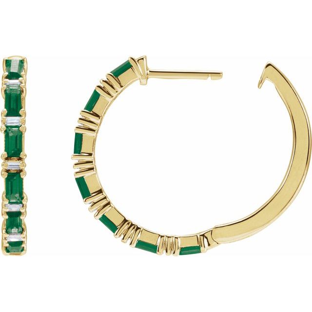 Natural Emerald | Straight baguette | 3.5 x 1.8mm