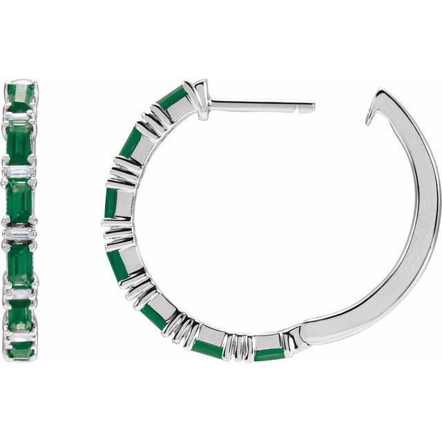 Natural Emerald | Straight baguette | 3.5 x 1.8mm