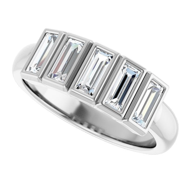 Natural Diamond | Straight baguette | 5 x 2mm | Natural Diamond | Straight baguette | 5 x 2.5mm | Lab-Grown Diamond | Straight baguette | 5 x 2mm | Lab-Grown Diamond | Straight baguette | 5 x 2.5mm