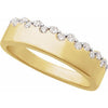 689207 / Ring / Set / 14K Yellow / Natural Diamond / Round / 1.7 Mm / Polished / 1/3 Ctw Natural Diamond Ring
