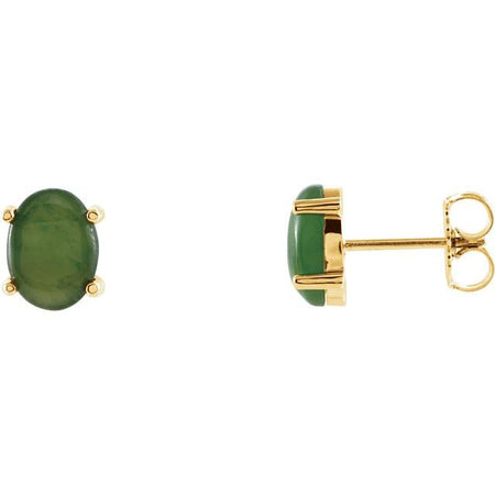 Natural Nephrite Jade | Oval | 8 x 6mm