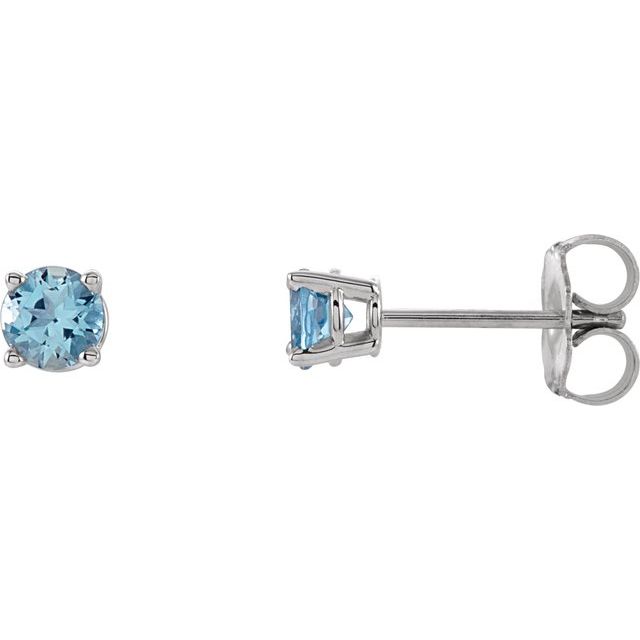 Natural Aquamarine | Round | 4mm