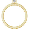 126935 / Ring / Set / 14K Yellow / Lab-Grown Diamond / Oval / 4 X 3 Mm / Polished / 1/6 Ct Lab-Grown Diamond Solitaire Ring