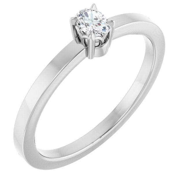 Lab-Grown Diamond Claw Solitaire Ring