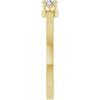 126935 / Ring / Set / 14K Yellow / Lab-Grown Diamond / Oval / 4 X 3 Mm / Polished / 1/6 Ct Lab-Grown Diamond Solitaire Ring