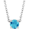 Natural Blue Zircon | Round | 4mm