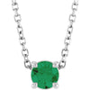 Natural Emerald | Round | 4mm | Lab-Grown Emerald | Round | 4mm